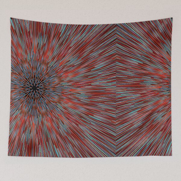 Item preview, Square Hyperdrive explosion - red with light blue version designed and sold by DaveDanchuk.