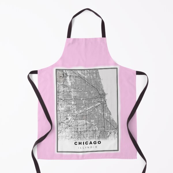 Item preview, Minimalist Pastel Pink Chicago Map designed and sold by Tamas Das.