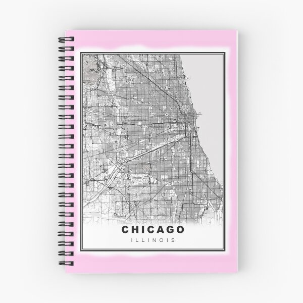 Item preview, Minimalist Pastel Pink Chicago Map designed and sold by Tamas Das.