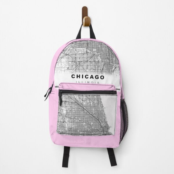 Item preview, Minimalist Pastel Pink Chicago Map designed and sold by Tamas Das.