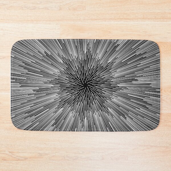 Item preview, Square Hyperdrive explosion - white lines on black background version designed and sold by DaveDanchuk.