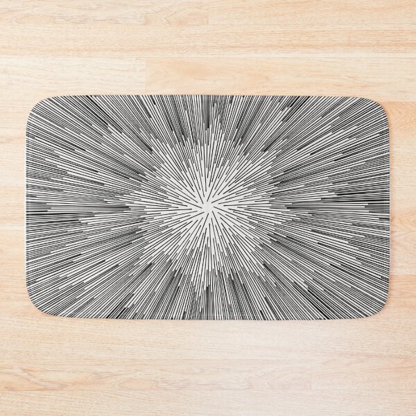 Item preview, Square Hyperdrive explosion - black lines on white background version designed and sold by DaveDanchuk.