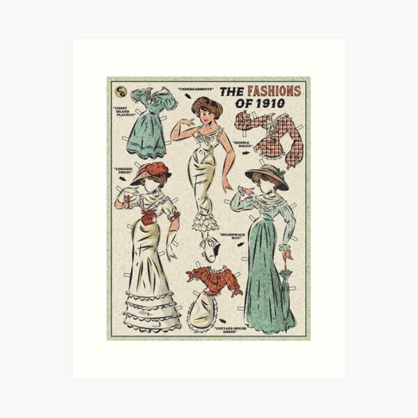 Item preview, "The Fashions of 1910" designed and sold by ClementGrange.