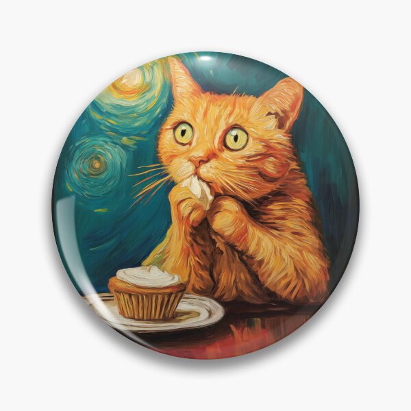 Item preview, Starry Night Starving Cat designed and sold by SmittenbyKitten.
