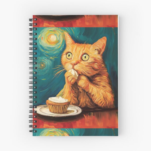 Item preview, Starry Night Starving Cat designed and sold by SmittenbyKitten.