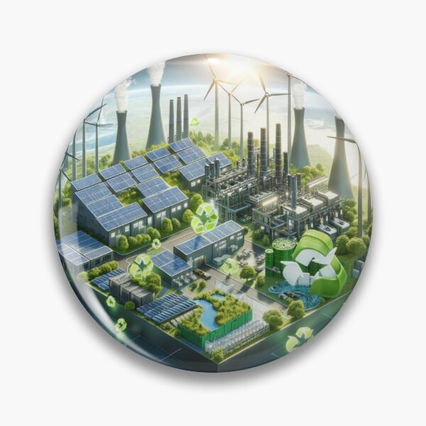 Item preview, eco-friendly manufacturing plant designed and sold by Custom-Print.