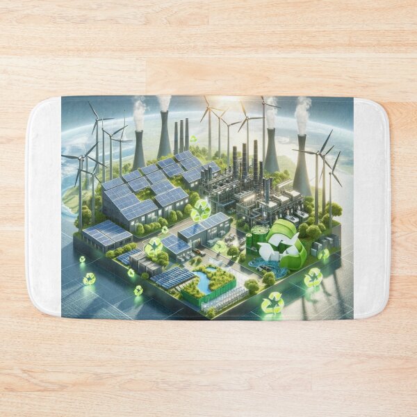 Item preview, eco-friendly manufacturing plant designed and sold by Custom-Print.