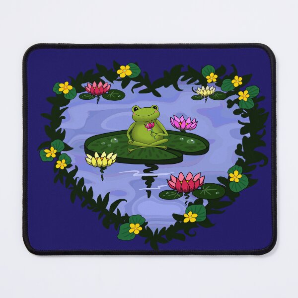 Item preview, Frog with water lily designed and sold by vio4green.