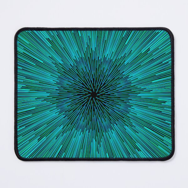 Item preview, Square Hyperdrive explosion - turquoise blue with green background version designed and sold by DaveDanchuk.