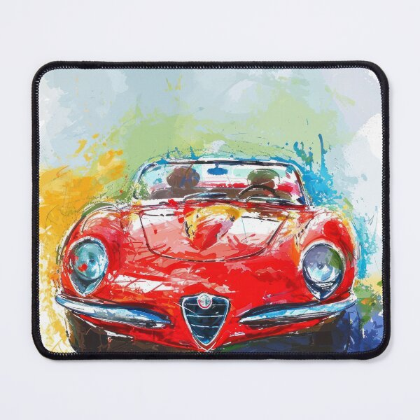 Item preview, Alfa Romeo Spider Colorful Drawing Art Poster designed and sold by Trendy Sticker & Merch Collection - Express Yourself.