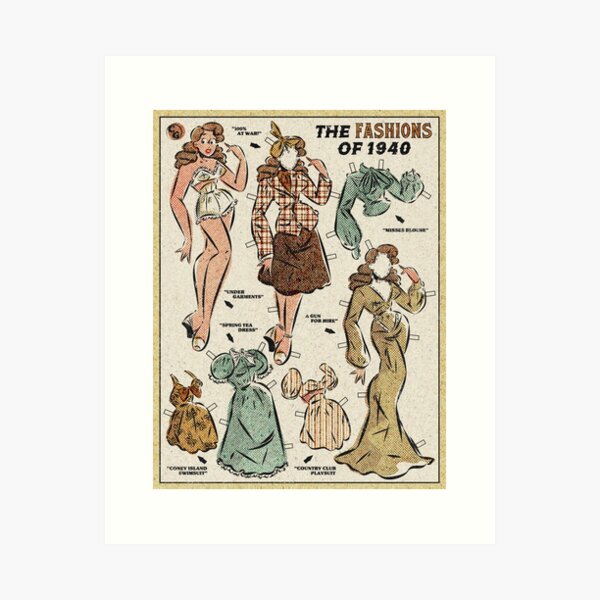 Item preview, "The Fashions of 1940" designed and sold by ClementGrange.