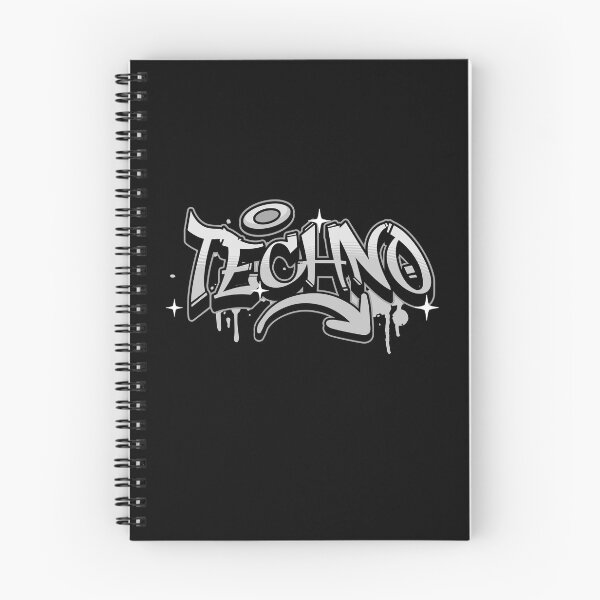 Item preview, TECHNO  - Graffiti Tech (Grey)  designed and sold by Discothreadz.