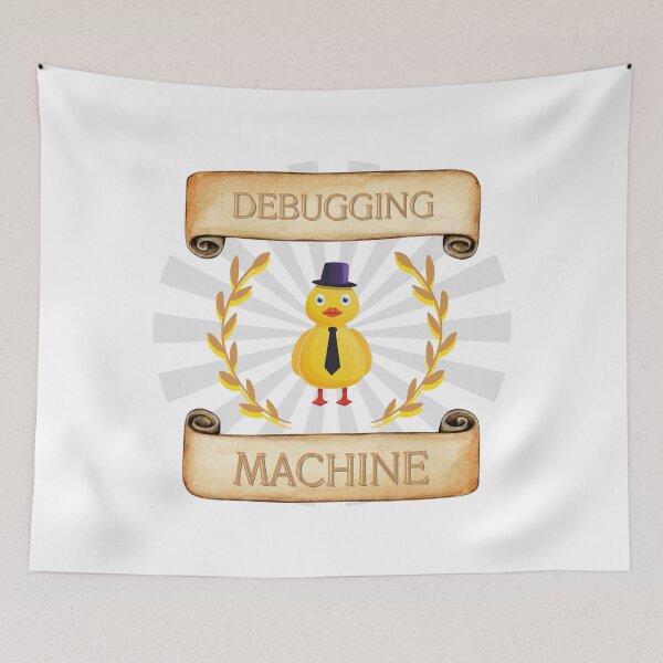 Item preview, Debugging Machine - rubber duck debugging for a software developer. designed and sold by Kubala.