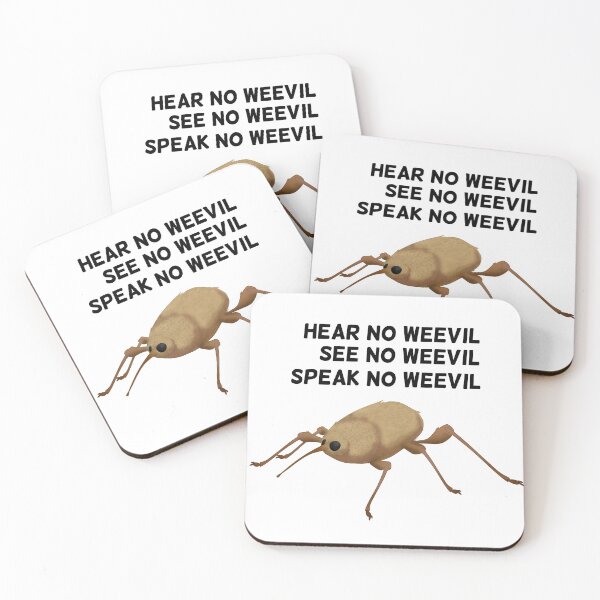 Item preview, Hear No Weevil, See No Weevil, Speak No Weevil designed and sold by hotbeanz.