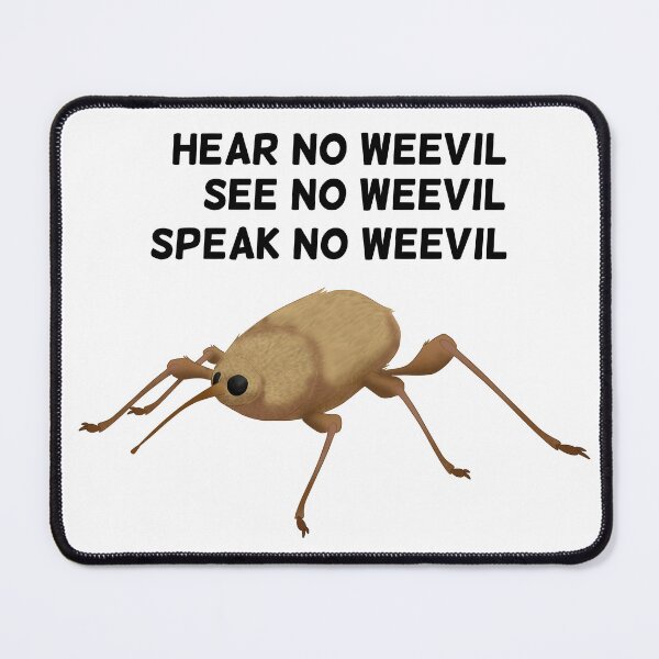 Item preview, Hear No Weevil, See No Weevil, Speak No Weevil designed and sold by hotbeanz.