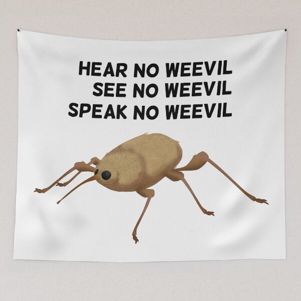 Item preview, Hear No Weevil, See No Weevil, Speak No Weevil designed and sold by hotbeanz.