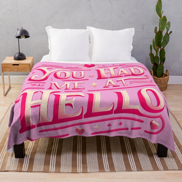 Item preview, You had me at hello, typography, Valentine designed and sold by maxmaj.