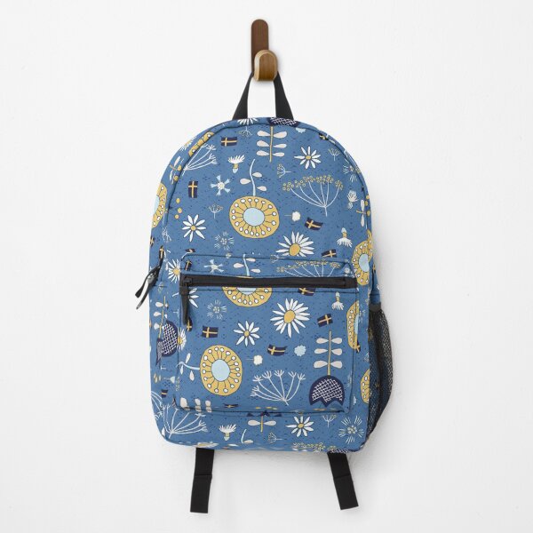 Item preview, Swedish flowers in yellow, white and blue designed and sold by colorofmagic.