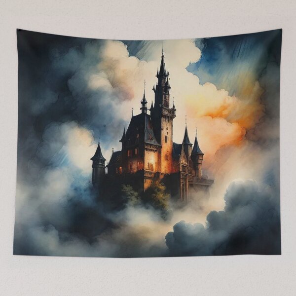 Item preview, Gothic castle on clouds designed and sold by cr6zym1nd.