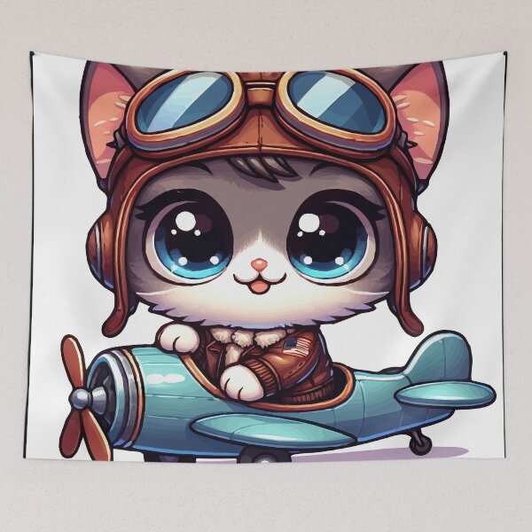 Item preview, The Pilot Cat: Flying High! designed and sold by Gacram.