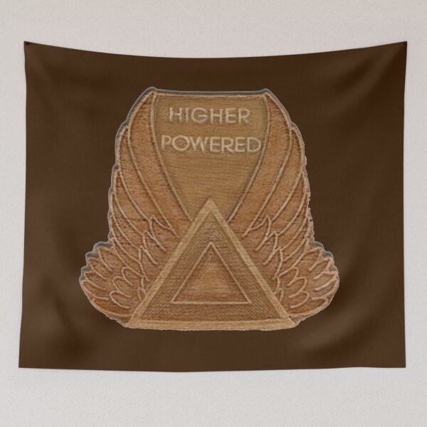 Item preview,  Alcoholics Anonymous Support Symbol  HIGHER POWERED  designed and sold by THE AMERICAN TEEVANGELIST.