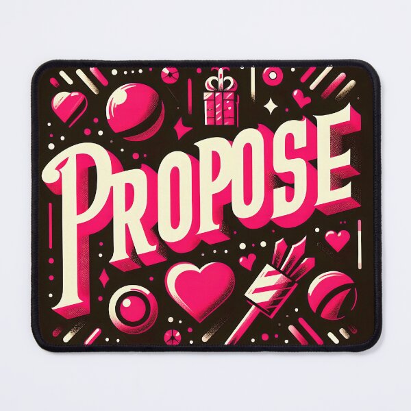 Item preview, Propose Day Special, typography, Valentine designed and sold by maxmaj.