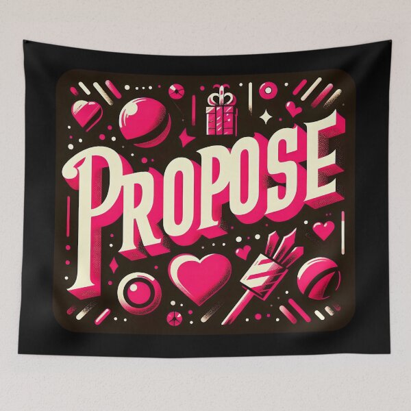 Item preview, Propose Day Special, typography, Valentine designed and sold by maxmaj.