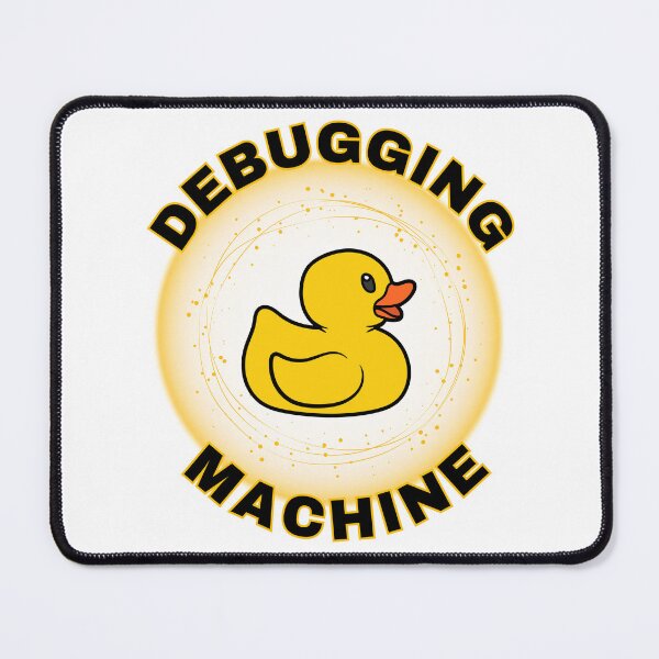 Item preview, Debugging Machine - funny gift for a software developer or programmer, inspired by the rubber duck debugging theory. designed and sold by Kubala.