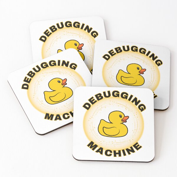 Item preview, Debugging Machine - funny gift for a software developer or programmer, inspired by the rubber duck debugging theory. designed and sold by Kubala.
