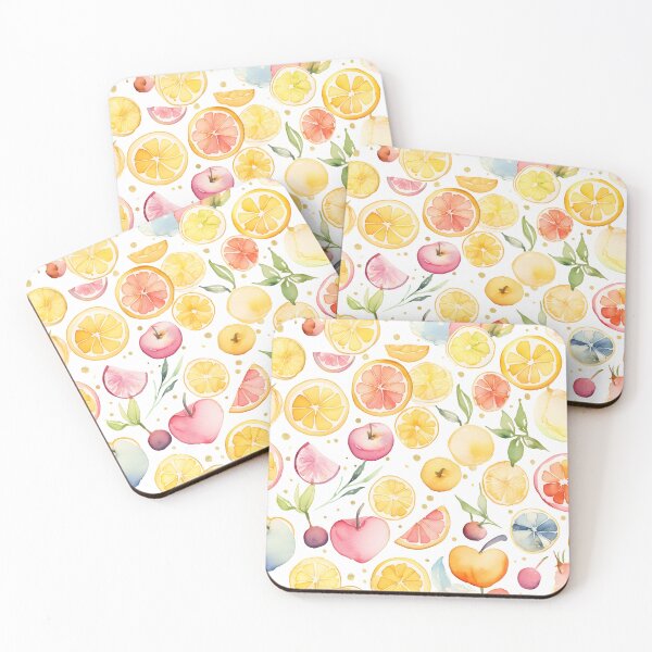 Item preview, Fruity watercolor pattern designed and sold by Naturitude.