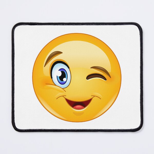 Item preview, Winking Face Emoticon designed and sold by Yael Weiss.