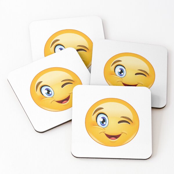 Item preview, Winking Face Emoticon designed and sold by Yael Weiss.
