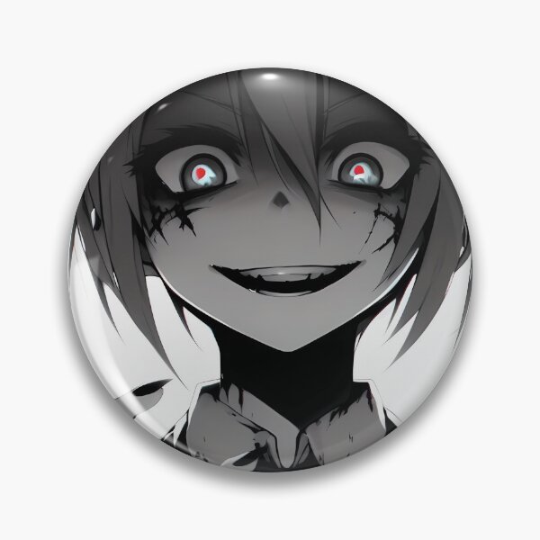 Item preview, Creepy Anime Girl with Pigtails designed and sold by ByteyCreatives.