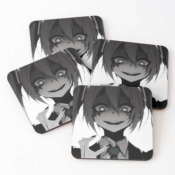 Item preview, Creepy Anime Girl with Pigtails designed and sold by ByteyCreatives.