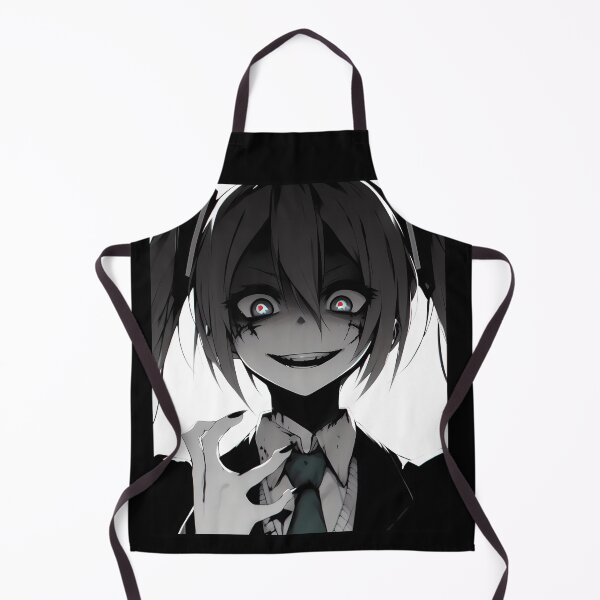 Item preview, Creepy Anime Girl with Pigtails designed and sold by ByteyCreatives.