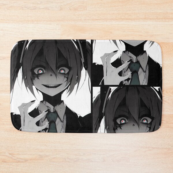 Item preview, Creepy Anime Girl with Pigtails designed and sold by ByteyCreatives.