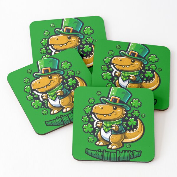 Item preview, Jurassic joy on Paddy's Day, St. Patrick's day designed and sold by FattyBeaver.
