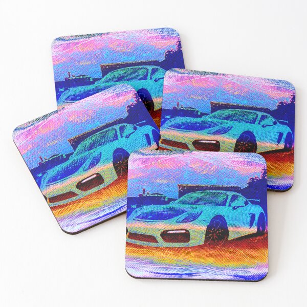 Item preview, Porsche GT4 rainbow dither designed and sold by A . M.