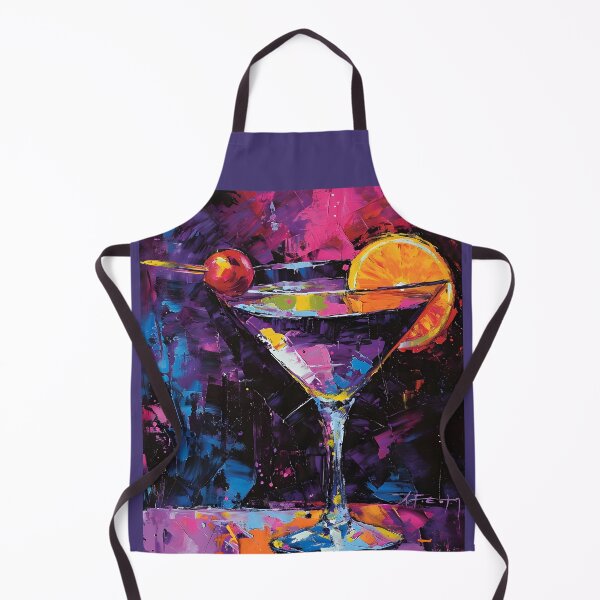 Item preview, Vibrant Mixology- A Palette-Knife Dance of Colors in Cocktail Wonderland Generative AI designed and sold by OlfactoART Studio.