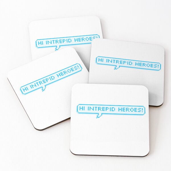 Item preview, Dimension 20 - Hi Intrepid Heroes! - Light Blue designed and sold by kciwsle.
