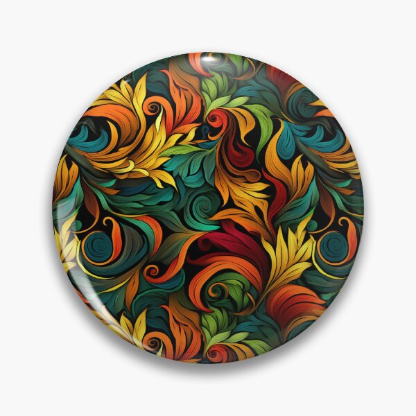 Item preview, Rainbowish Spiral Fern Seamless Texture designed and sold by CreatureHouse95.