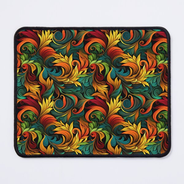 Item preview, Rainbowish Spiral Fern Seamless Texture designed and sold by CreatureHouse95.