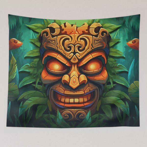 Item preview, Hawaiian Tikki Mask designed and sold by Vector Scout Lab.