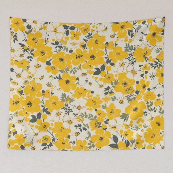 Item preview, Yellow Mini Flowers designed and sold by Myra365Art.