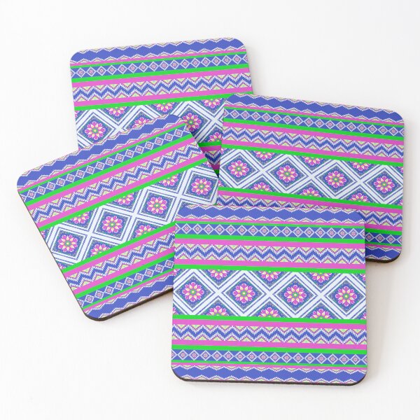 Item preview, Beautiful multicolor geometric fabric pattern designed and sold by NarongStocker37.