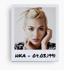 Hayley Kiyoko Polaroid Edit Canvas Print
