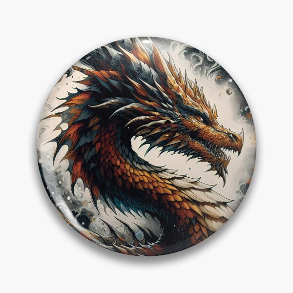 Item preview,  Epic Orange Dragon designed and sold by ByteyCreatives.