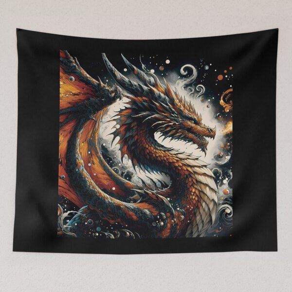 Item preview,  Epic Orange Dragon designed and sold by ByteyCreatives.