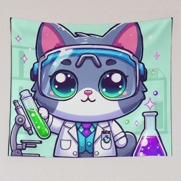 Item preview, The Scientific Cat… Without a License! designed and sold by Gacram.