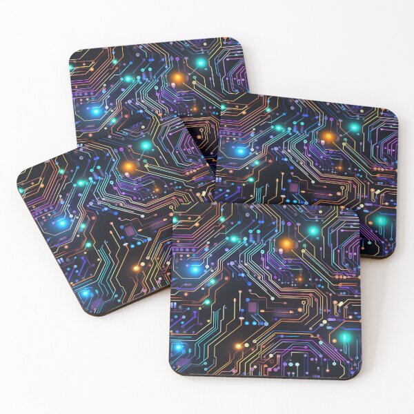 Item preview, Colorful Circuit Board Technology Electronic Pattern  designed and sold by NikkofTime.